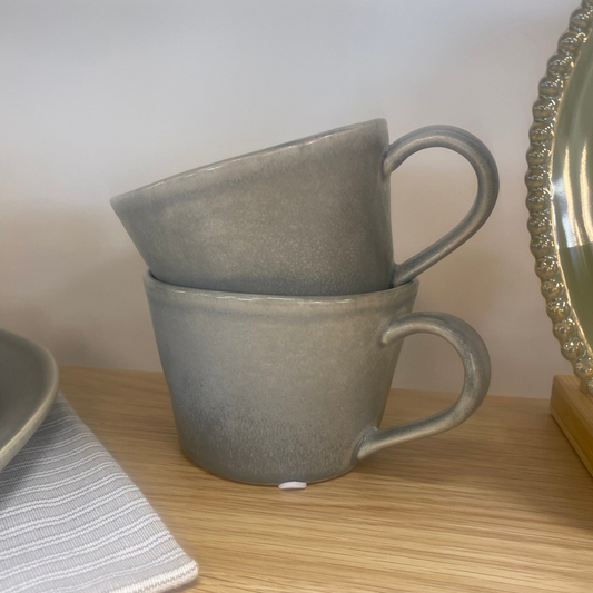 Gennith Glaze Mug Dove Grey set of 4