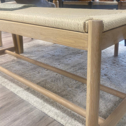Farmhouse Rope Bench