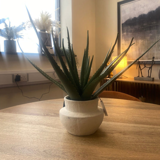 Potted Faux Aloe Vera