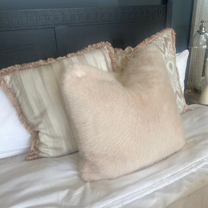 Annie Faux Fur Cushion Square