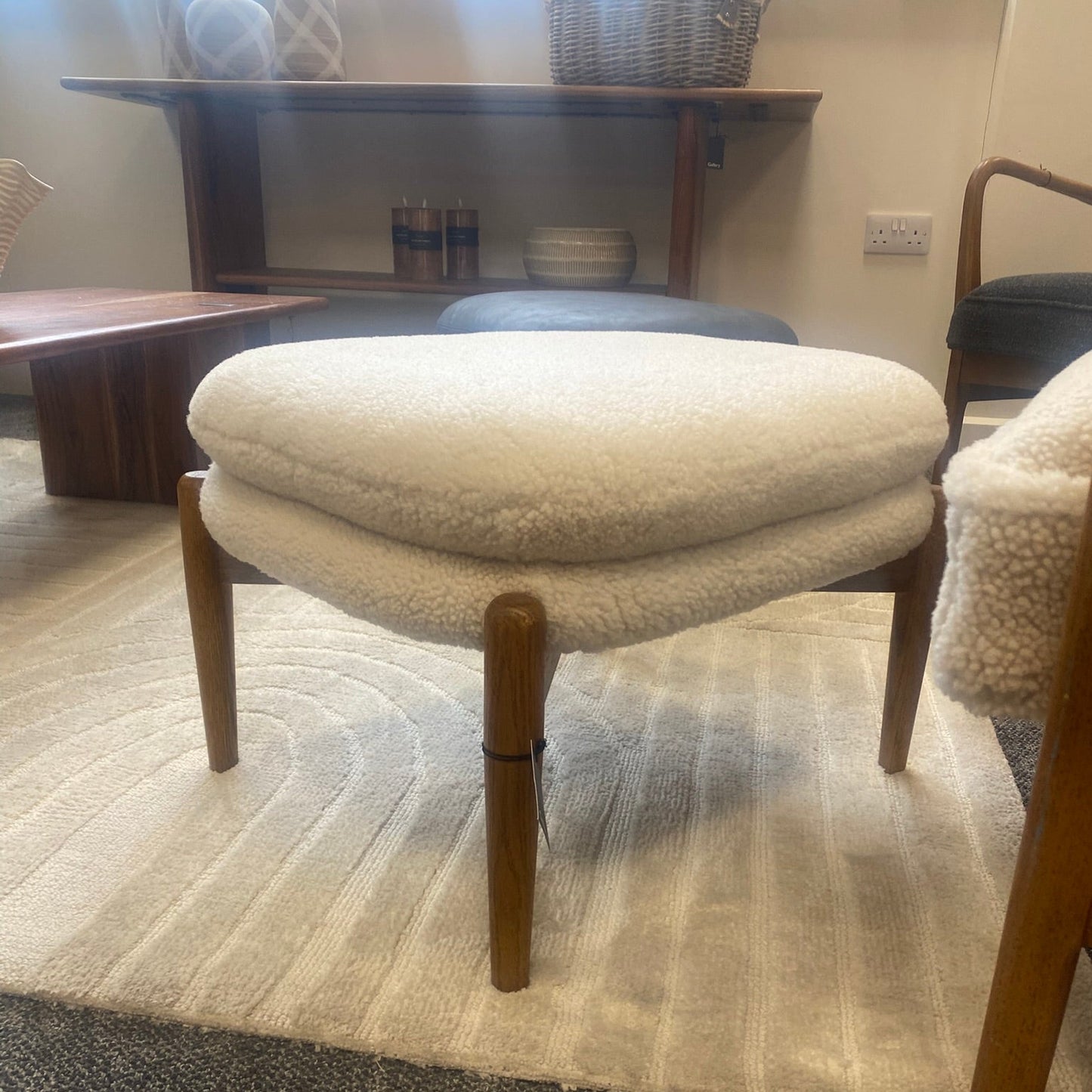 Darcie Footstool Sheepskin