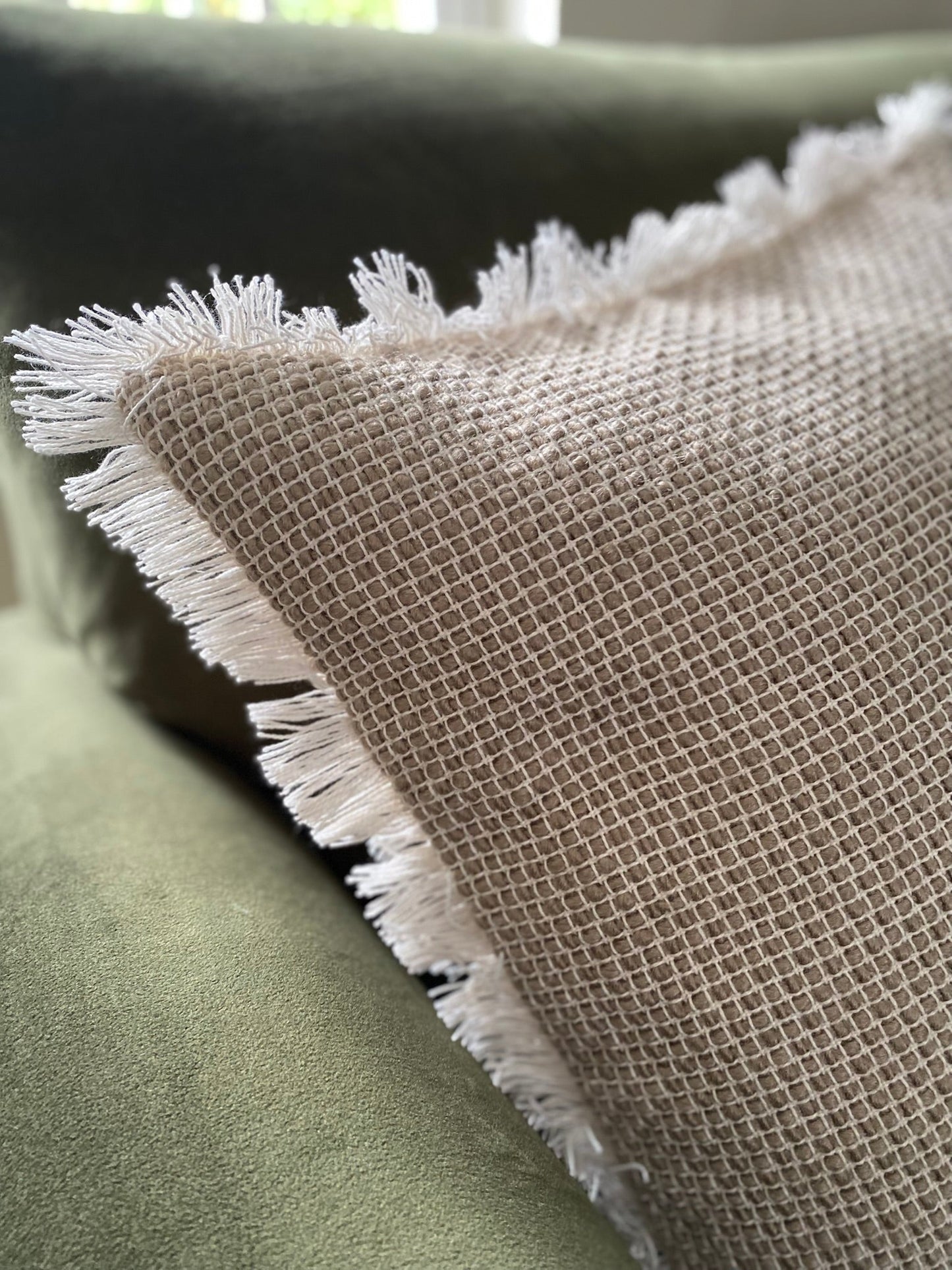 Maddie Woven Cushion Natural