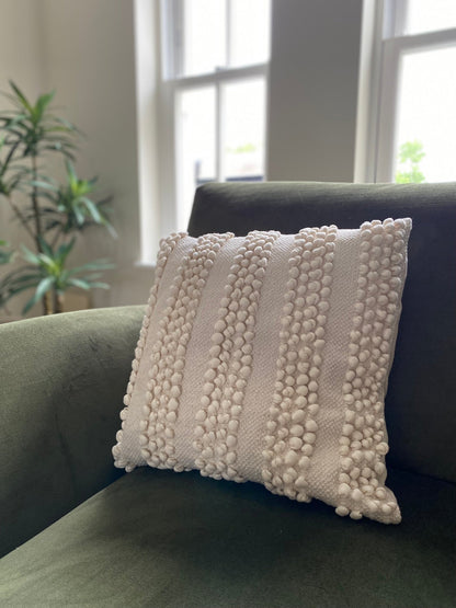 Mary Textured Cushion Cream