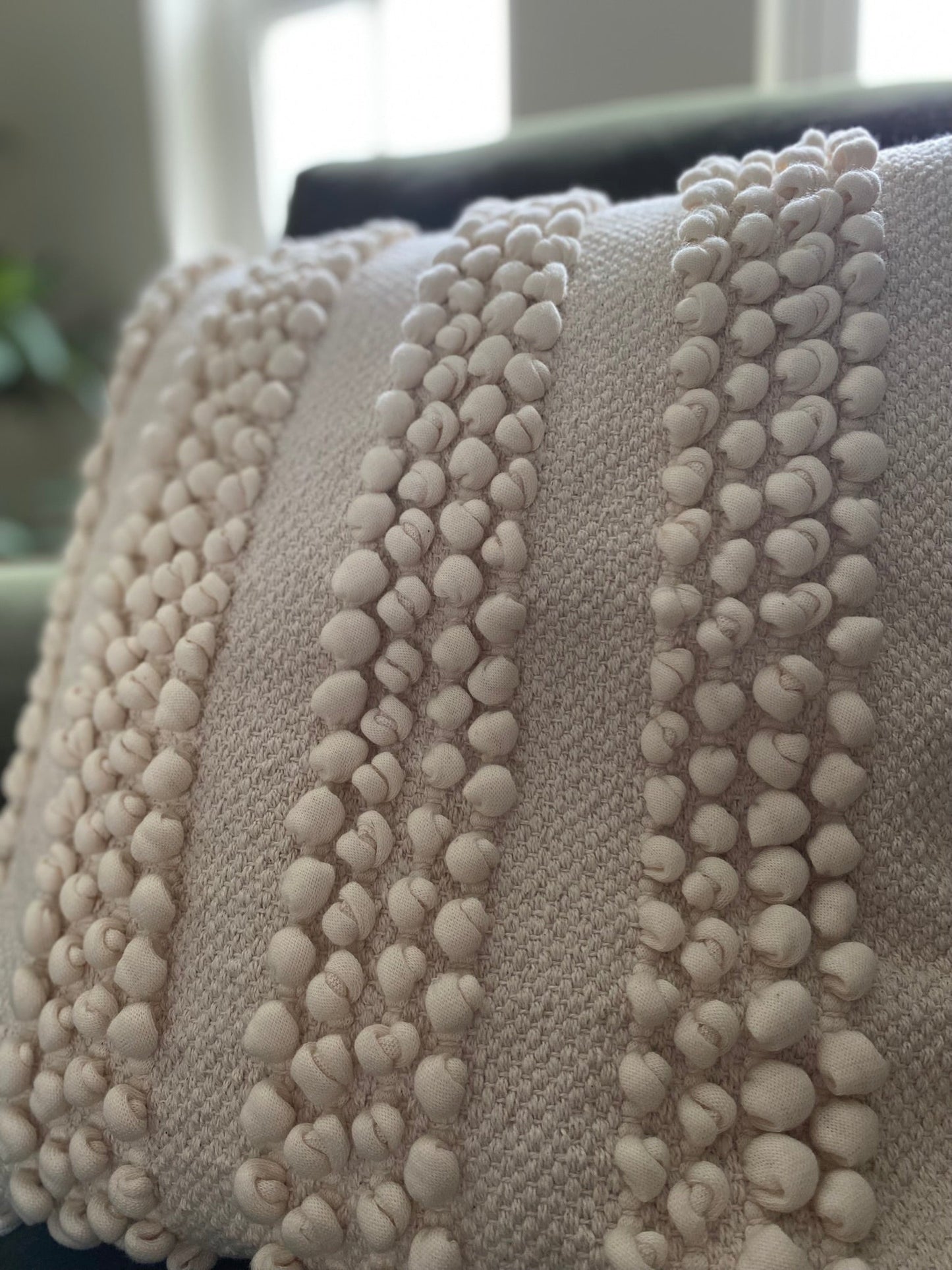 Mary Textured Cushion Cream