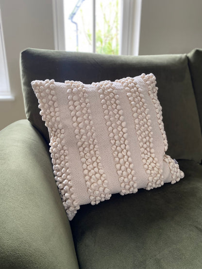 Mary Textured Cushion Cream