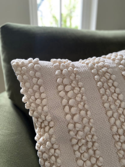 Mary Textured Cushion Cream