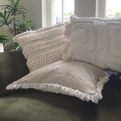 Maddie Woven Cushion Natural