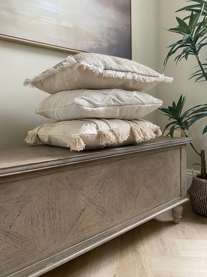 Maddie Woven Cushion Natural