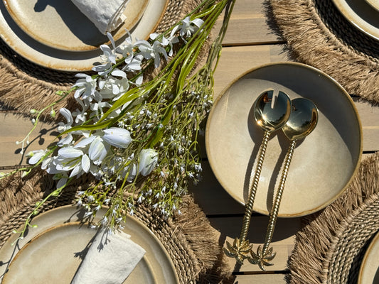 The Palm Tree Salad Fork - Gold