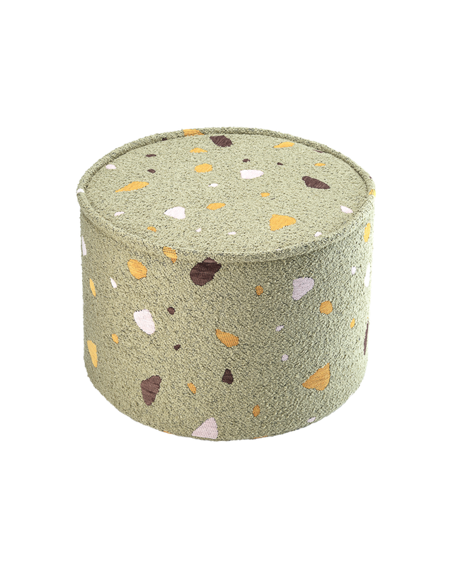 Wigiwama Terrazzo Pouffe - Green