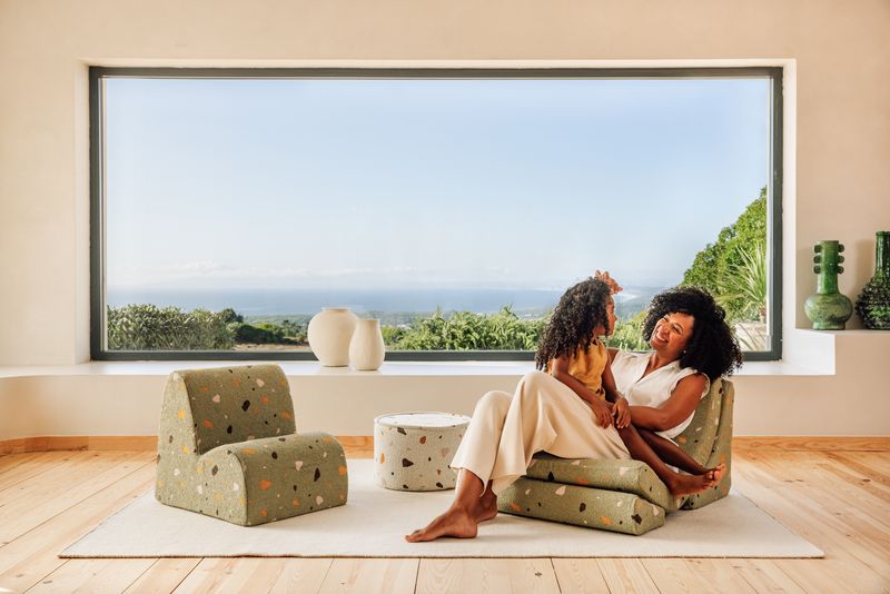 Wigiwama Terrazzo Cloud Chair - Green