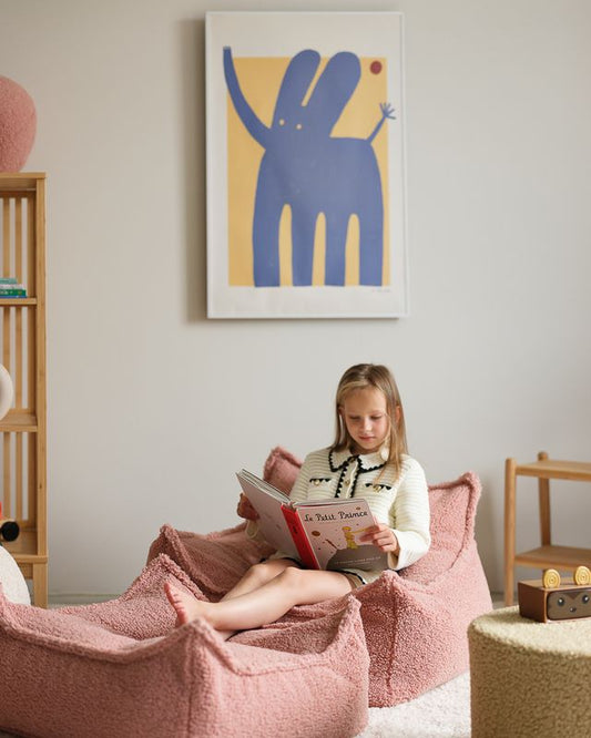 Guava Pink Beanbag Chair