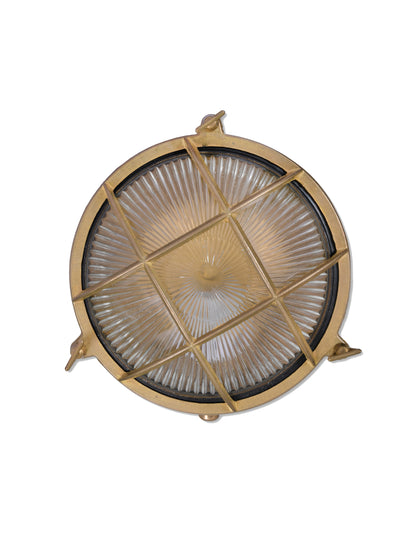 Devonport Round Bulk Head Light Brass