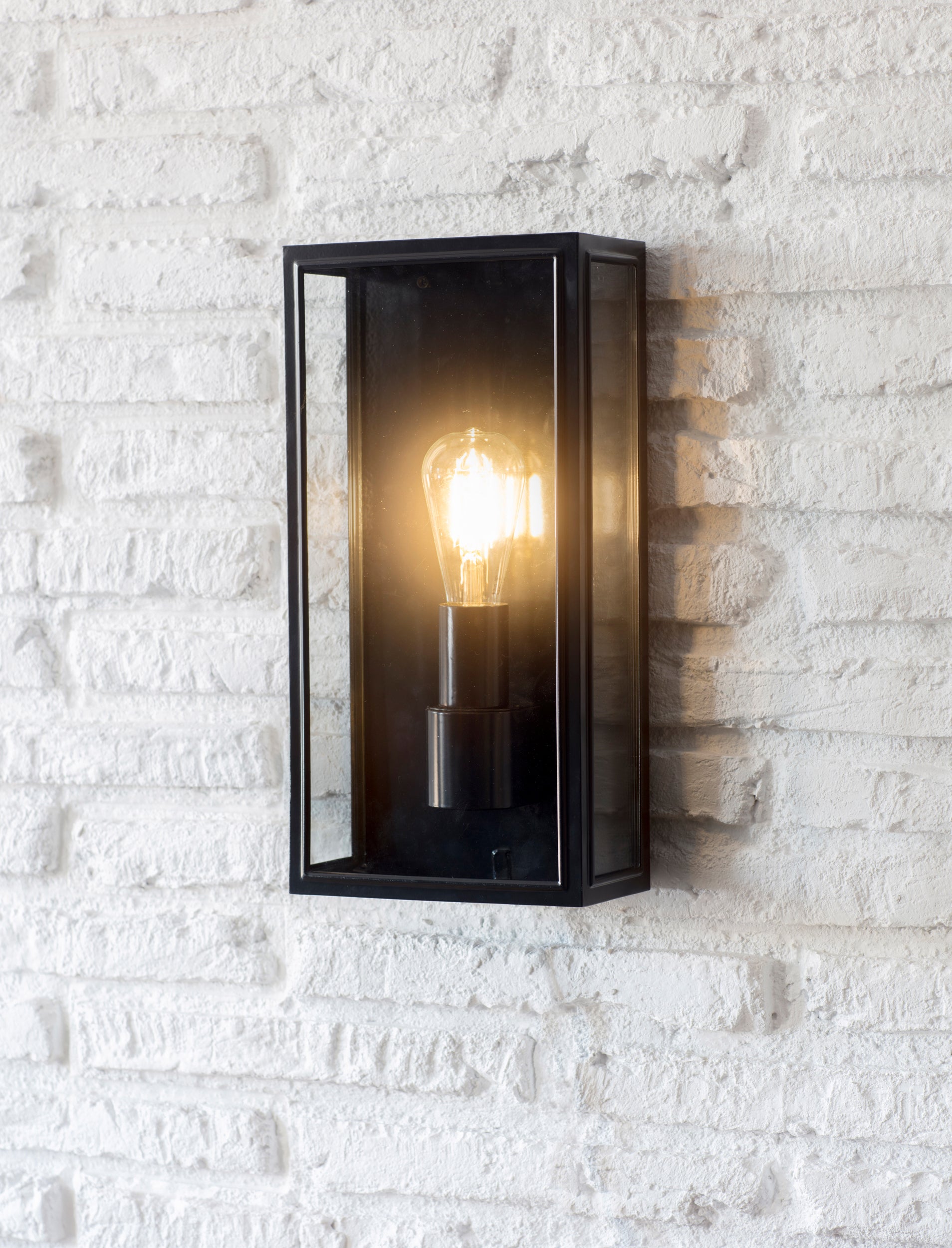Belgrave Outdoor Lantern Tall Carbon - Wall Lights - Garden Trading -