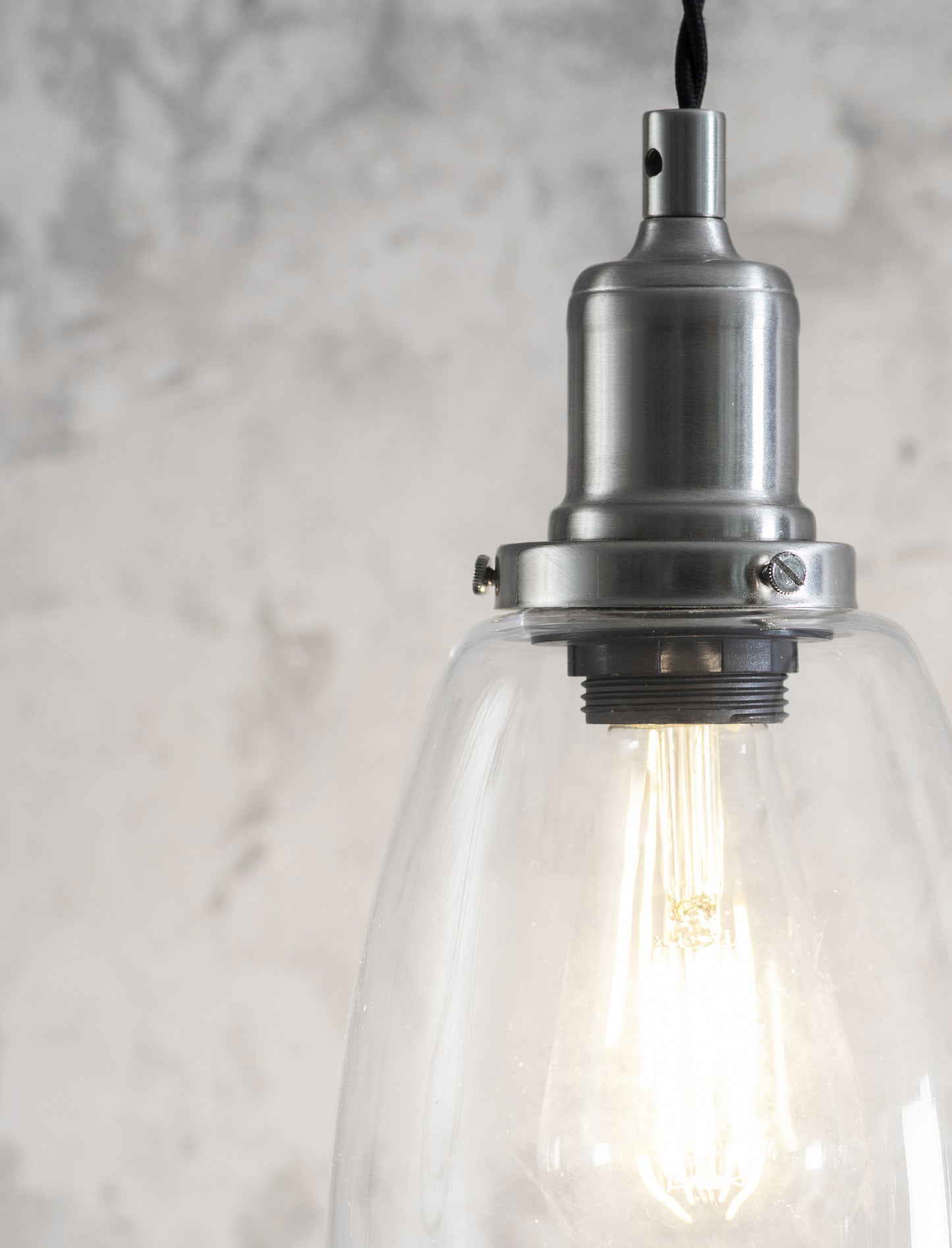 Hoxton Domed Pendant Light Trio Satin Nickel - Pendant & Ceiling Lights - Garden Trading -