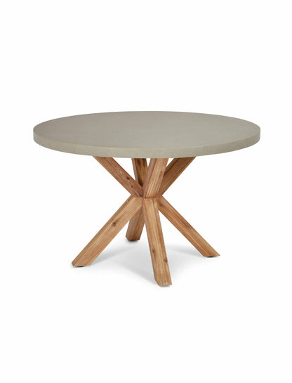 Burford Round Dining Table 120 cm Grey