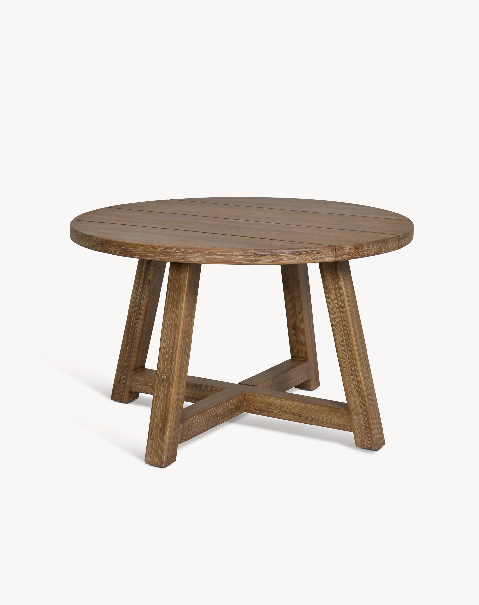 Chilford Solid Wood Round Dining Table Natural - Tables & Sets - Garden Trading -