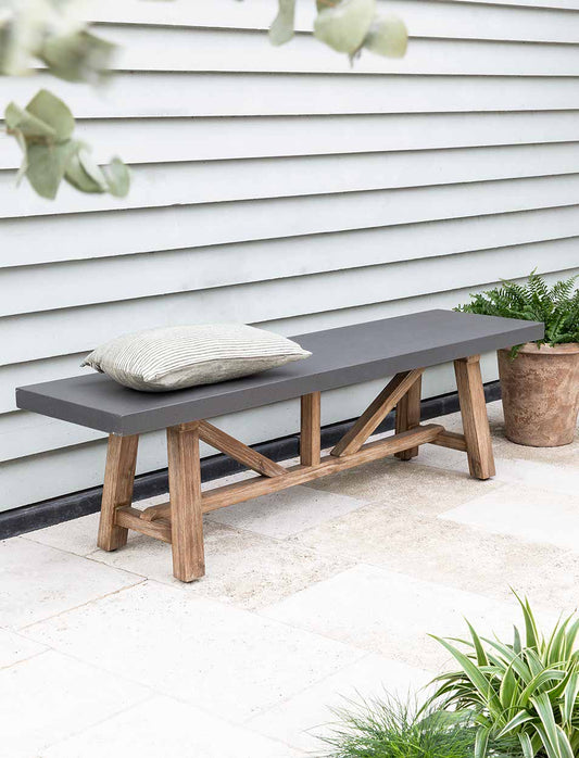 Chilford Bench Large Grey