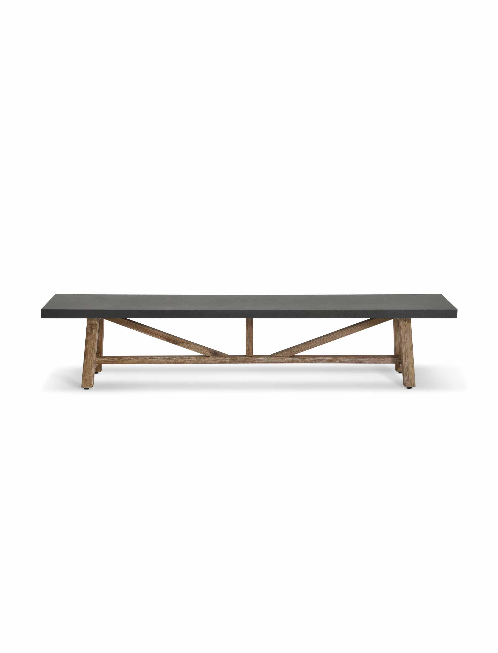 Chilford Bench Large Grey - Chairs & Loungers - Garden Trading -