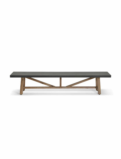 Chilford Bench Large Grey - Chairs & Loungers - Garden Trading -