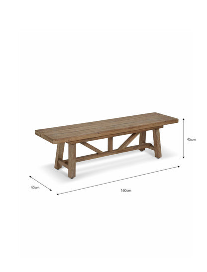 Chilford Solid Wood Bench Small