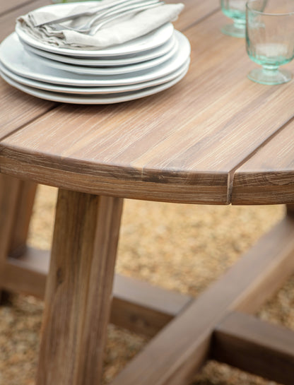 Chilford Solid Wood Round Dining Table Natural