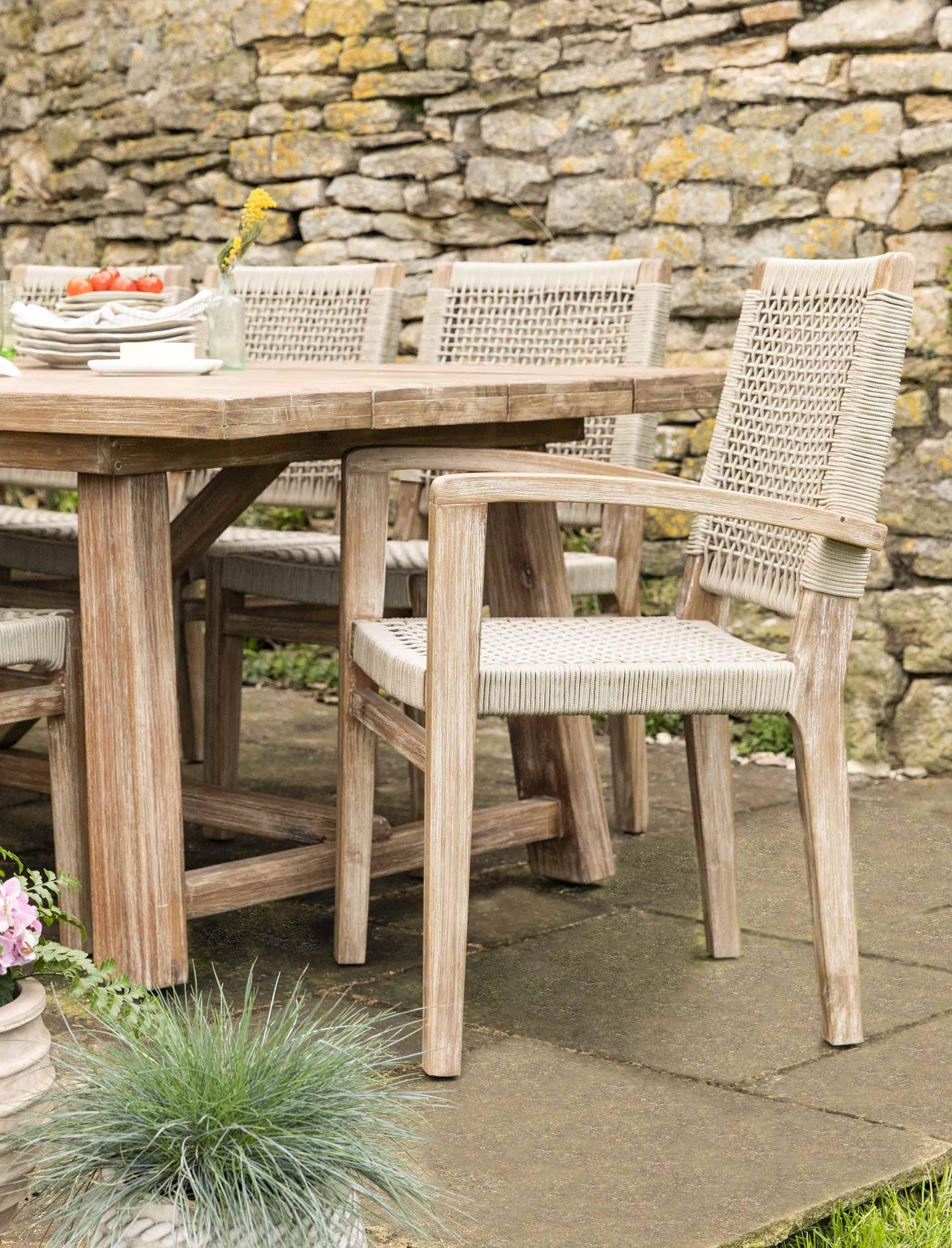 Chilford Carver Dining Chairs Set of 2 - Chairs & Loungers - Garden Trading -