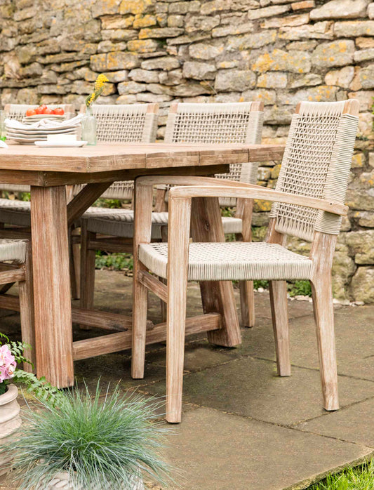 Chilford Carver Dining Chairs Set of 2 - Chairs & Loungers - Garden Trading -