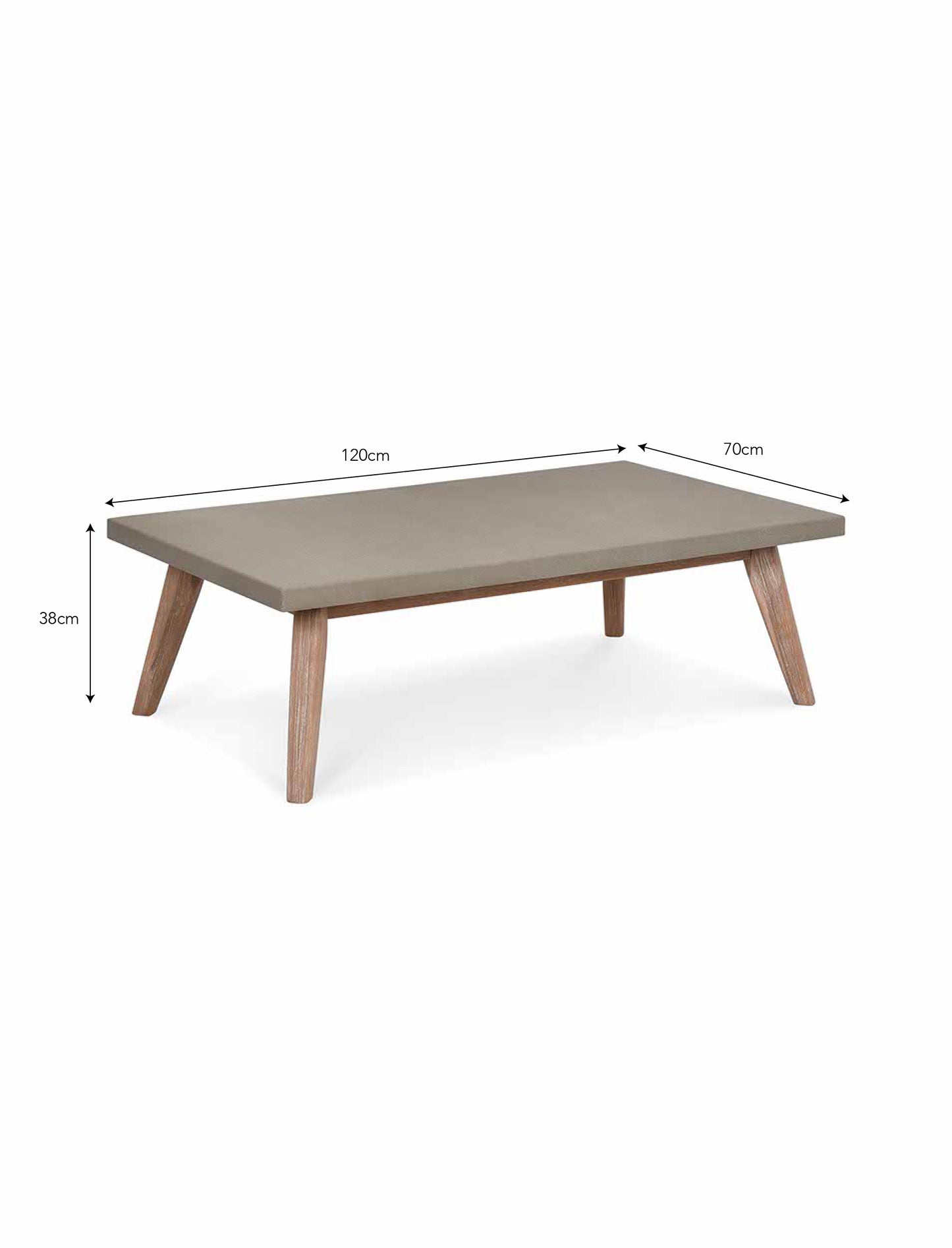 Lynton Rectangular Coffee Table Grey - Tables & Sets - Garden Trading -