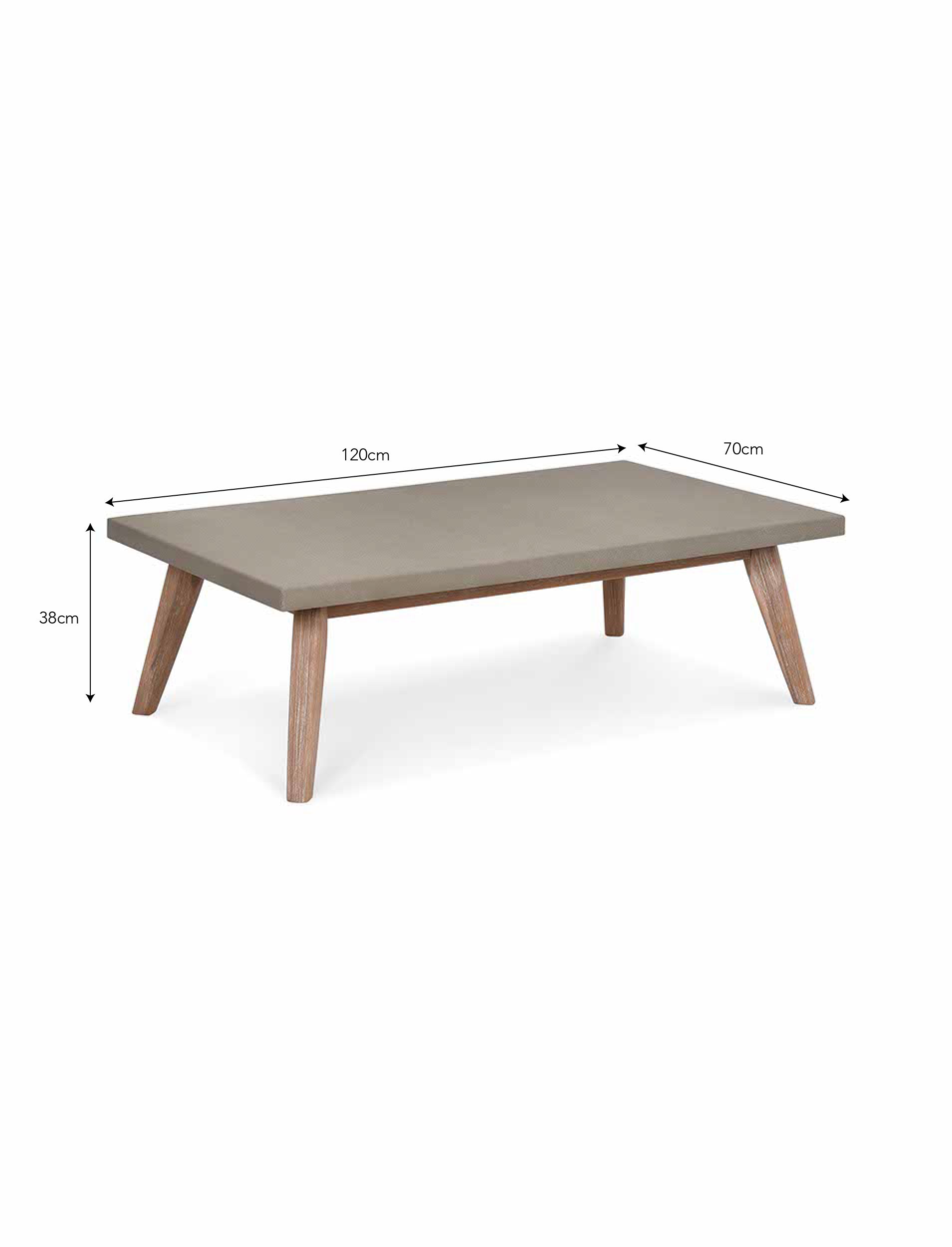 Lynton Rectangular Coffee Table Grey - Tables & Sets - Garden Trading -