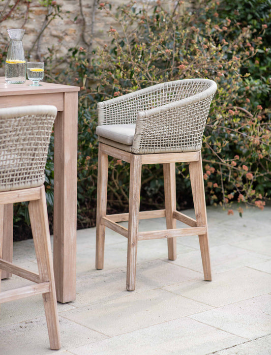 Lynton Bar Stool Set of 2 Grey