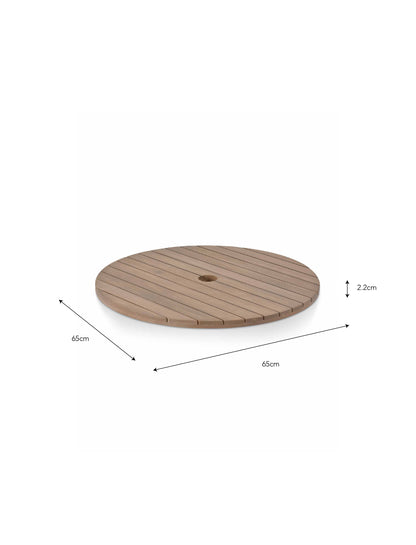 Porthallow Lazy Susan Natural - Tables & Sets - Garden Trading -