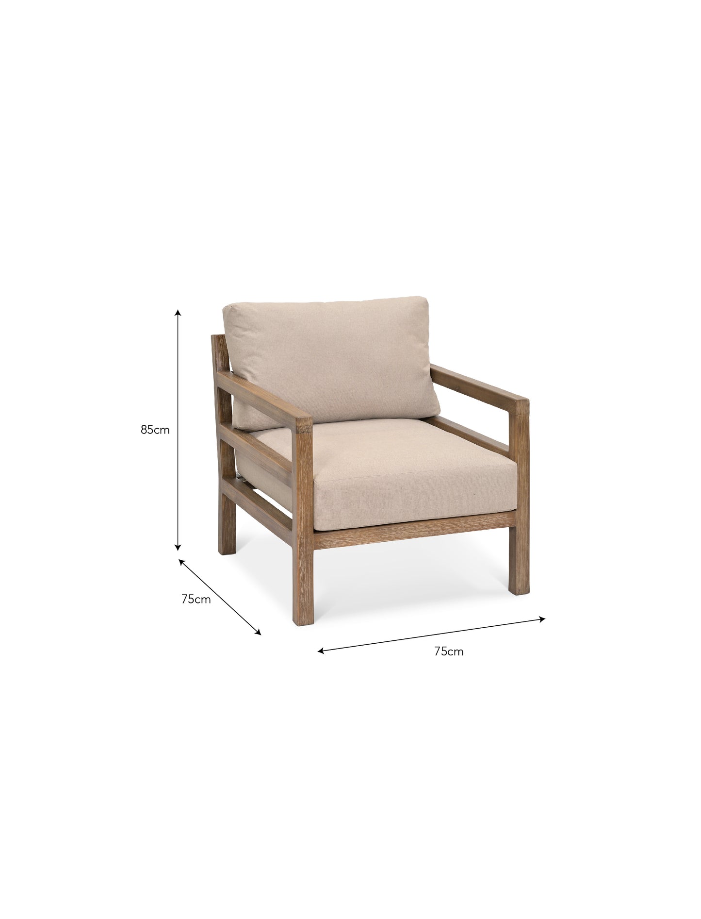 Sandridge Armchair Natural - Chairs & Loungers - Garden Trading -