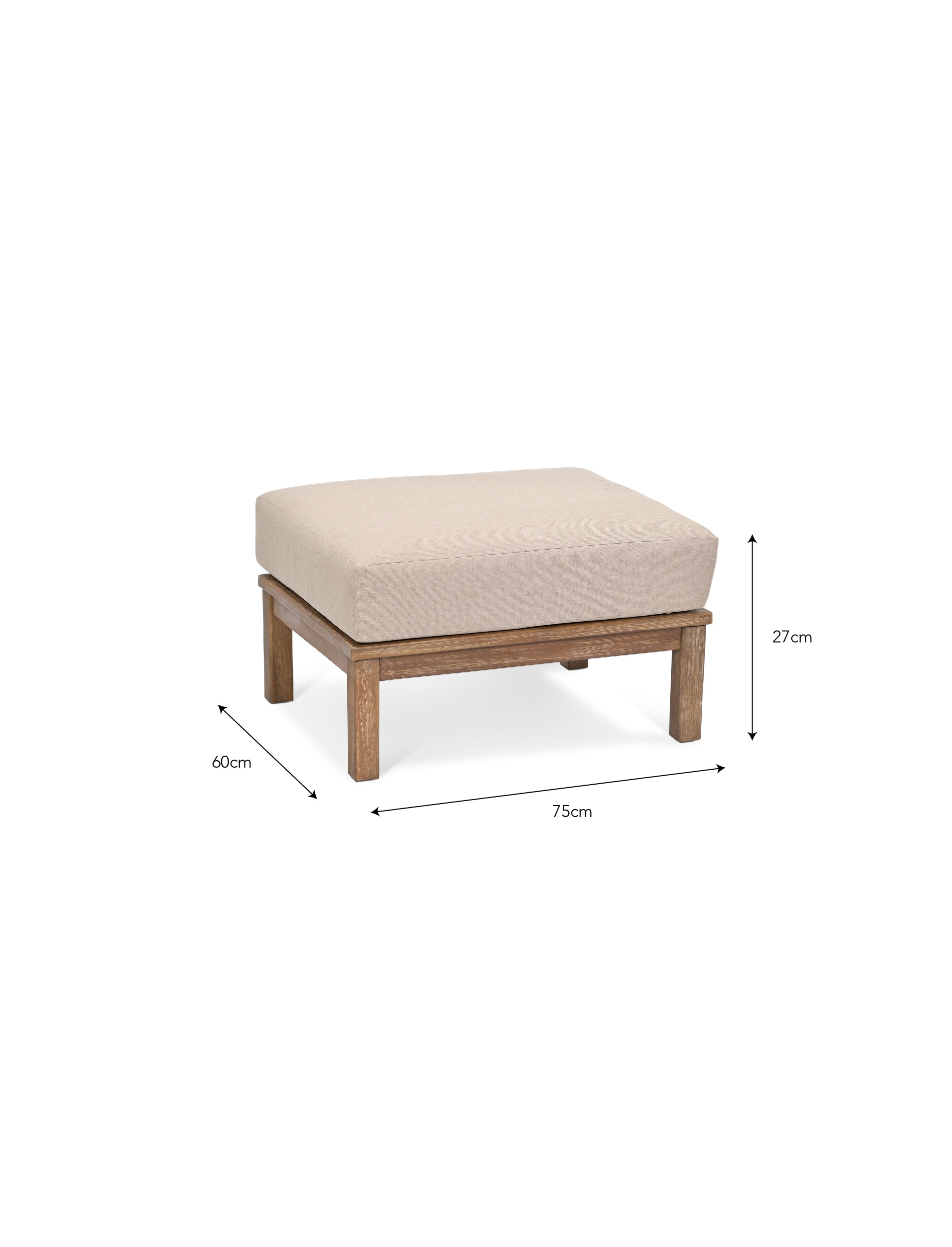 Sandridge Ottoman - Chairs & Loungers - Garden Trading -