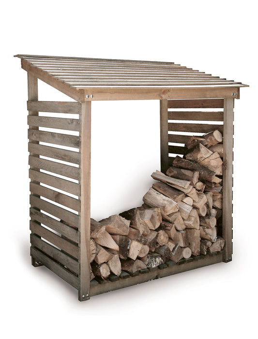 Aldsworth Log Store Wide - Bin & Log Stores - Garden Trading -