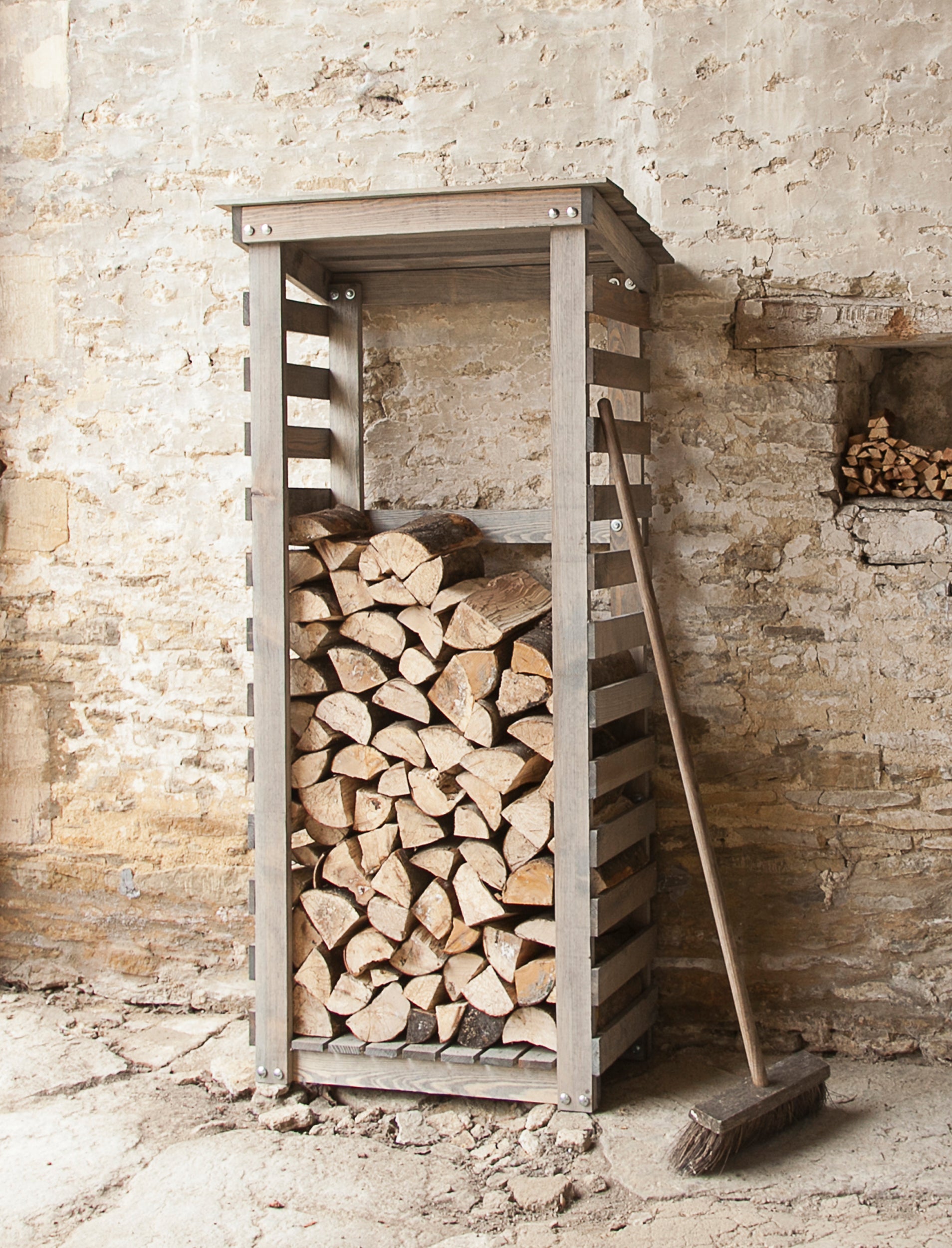 Aldsworth Log Store Tall - Bin & Log Stores - Garden Trading -