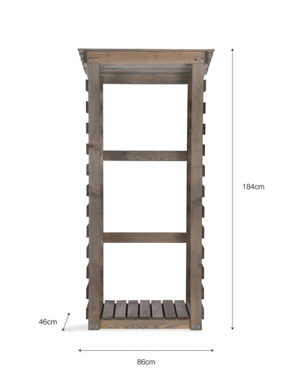 Aldsworth Log Store Tall - Bin & Log Stores - Garden Trading -