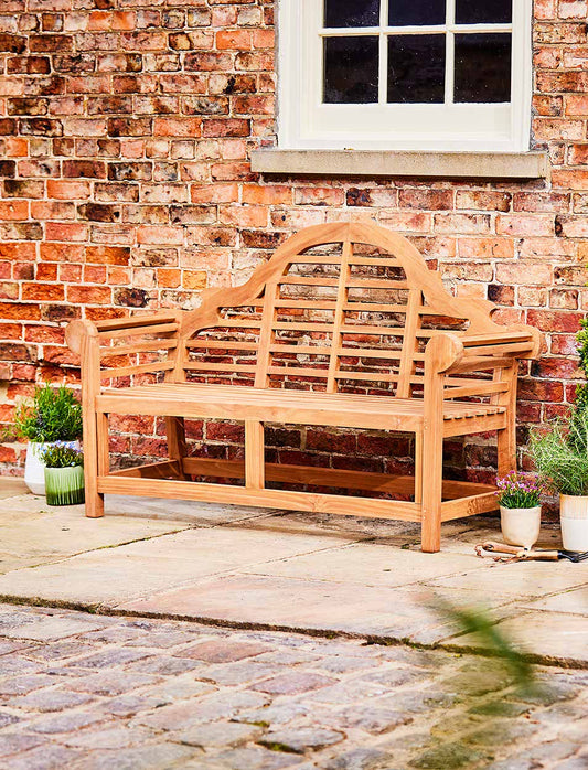 Lutyens Teak Bench 3 Seater 165cm - Chairs & Loungers - Garden Trading -