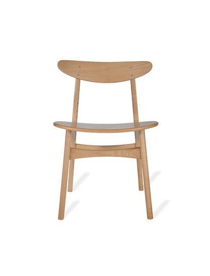 Longcot Dining Chairs Set of 2 Natural