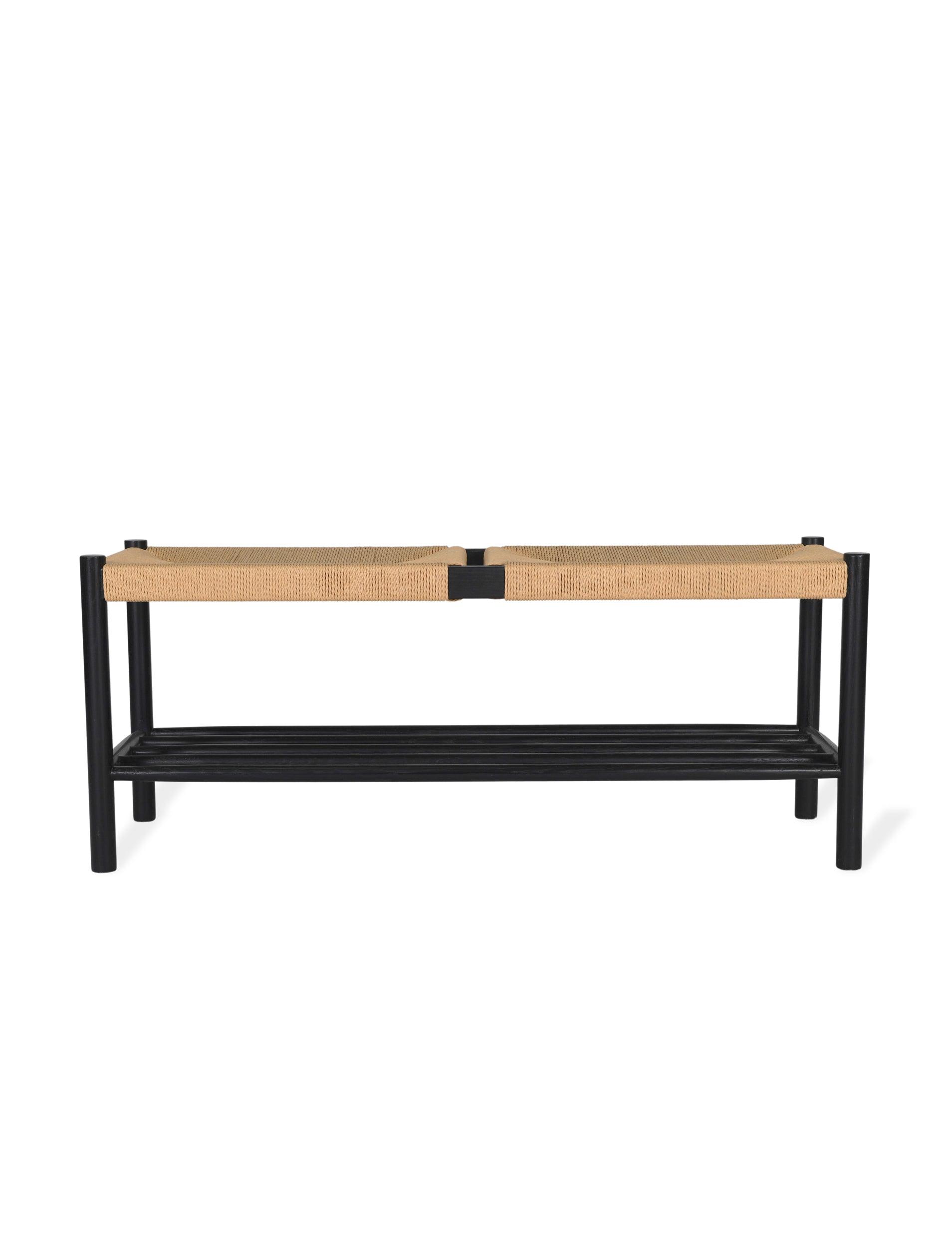 Longworth Hallway Bench Black - Shoe Storage - Garden Trading -