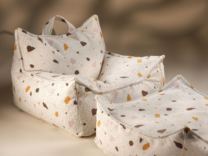Terrazzo Marble Beanbag Chair
