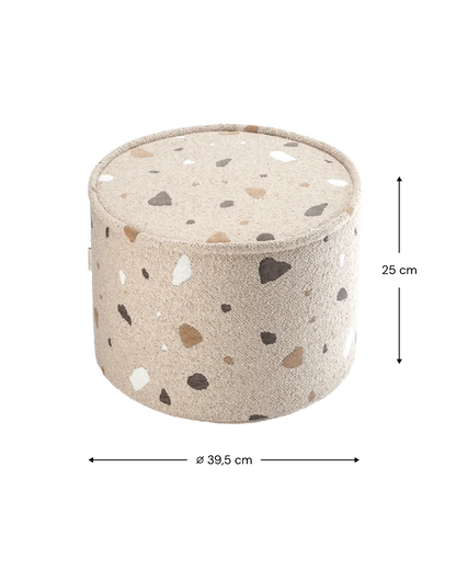 Wigiwama Terrazzo Pouffe - Brown