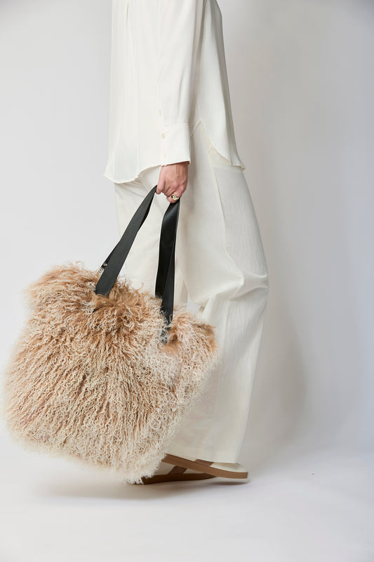 Hailey Shopper Taupe Snow Top