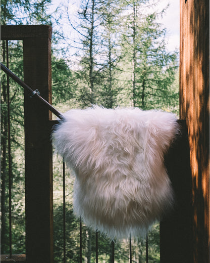 Icelandic Sheepskin Rug/Throw Off-White 90 cm