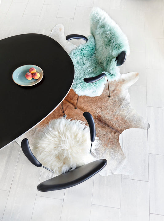 New Zealand Sheepskin Long Wool Rug/Throw Mint