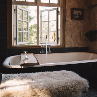 New Zealand Sheepskin Long Wool Rug/Throw Linen