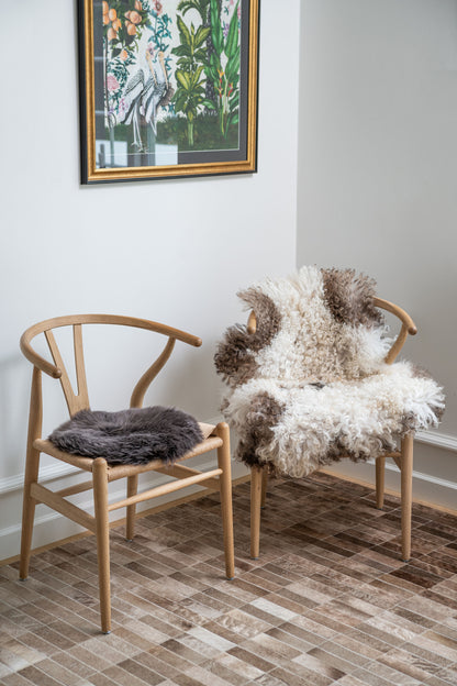 Austrian Curly Sheepskin Rug/Throw Natural