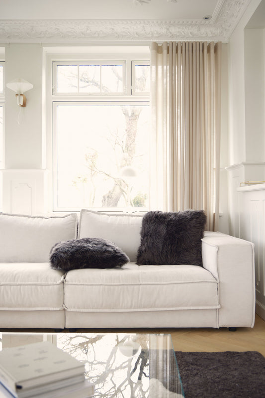 Sheepskin Cushion LW Single-Sided Square Steel Large