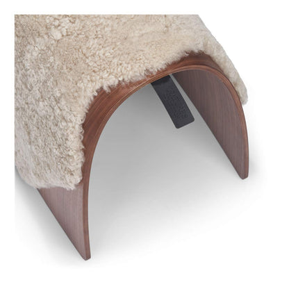 Sheep Stool Cover Short Wool Pearl Medium