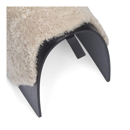 Sheep Stool Cover Short Wool Pearl Medium